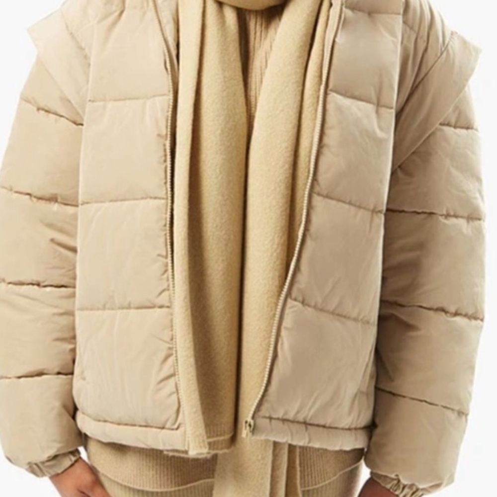 WeWoreWhat Beige Puffer Coat